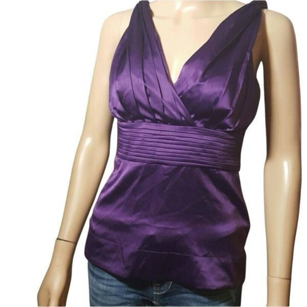 Elegant Purple Sleeveless Top